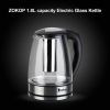 HD-1861-A 110V 1200W 1.8L Electric Glass Kettle US Plug