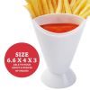 1pc Plastic French Fry / Chip Dish + Dipping Sauce; Chip Cup For Chips & Salsa; French Fries & Ketchup; Vegetables & Dip