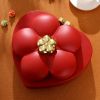 1pc Heart-shaped Dried Fruit Plate Nut Storage Box Home Living Room Coffee Table Snack Box Fruit Plate Chinese New Year Rotating Candy Box