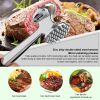 Multifunction Meat Hammer Meat Tenderizer Portable Steak Pork Tools Two Sides Loose Stainless Steel Hammer Kitchen Cooking Tools