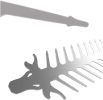 Stainless steel barbecue skewer fish bone skewer skewer meat tool BBQ utensils BBQ grill grill mesh Proud Grill Slide